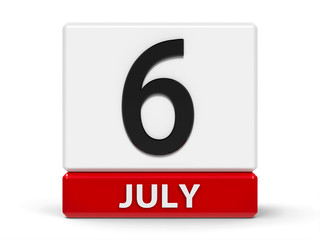 Cubes calendar 6th July