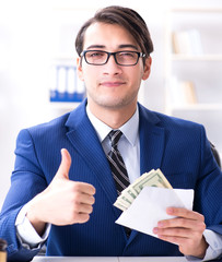 Lawyer receiving money as bribe