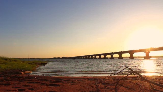Thep sada bridge thailand sunset