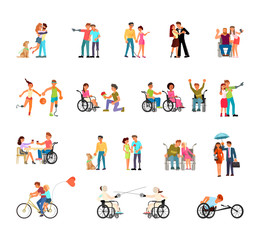 Disabled people Big set