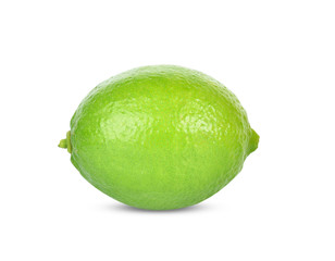 Close up Lime isolated on white background