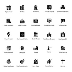 Construction Solid Icons Pack 