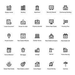 Construction Line Icons Pack 