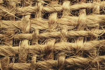 Natural linen texture background.  Macro shooting.