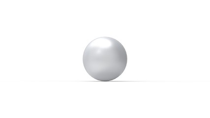 Sphere ball 3d rendering in multiple materials isolated in studio background
