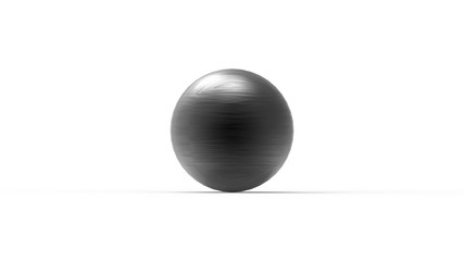 Sphere ball 3d rendering in multiple materials isolated in studio background