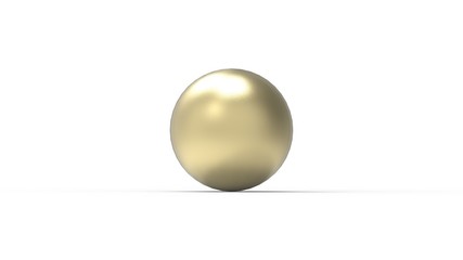 Sphere ball 3d rendering in multiple materials isolated in studio background