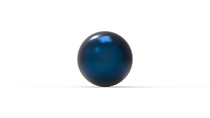 Sphere ball 3d rendering in multiple materials isolated in studio background