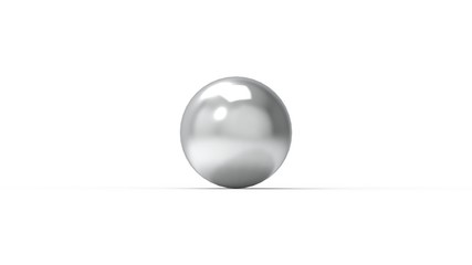 Sphere ball 3d rendering in multiple materials isolated in studio background