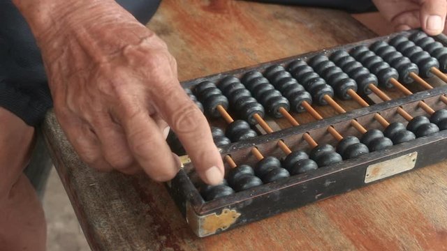 chinese abacus is a calculating tool used primarily in parts of Asia for performing arithmetic processes.