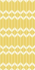Cercles muraux Jaune motif géométrique sans couture jaune
