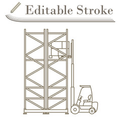 Warehouse Forklift Icon