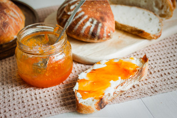 Pastry. Fragrant homemade sourdough bread.