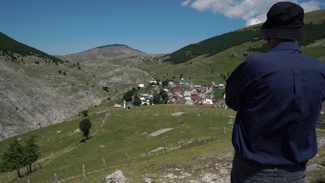 Lukomir village, Bjelašnica, Konjic, place at highest elevation 1472m in Bosnia and Herzegovina - (4K)