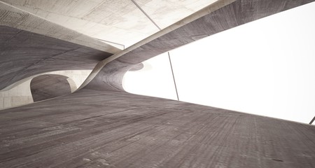 Empty dark abstract concrete smooth interior . Architectural background. 3D illustration and rendering