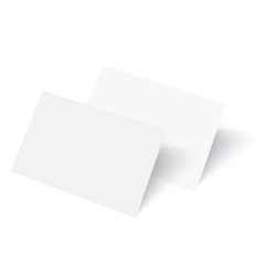 Realistic business card mockup template. Vector