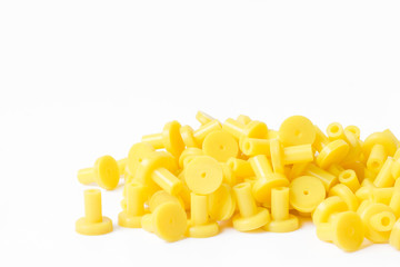 Yellow cork rubber silicone sealing format for industry.