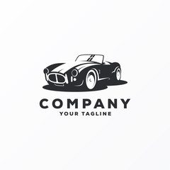 awesome vintage car logo design