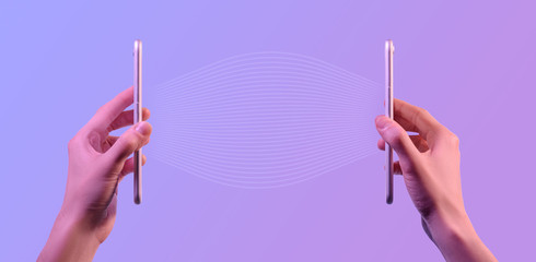 Wireless connection between two phones
