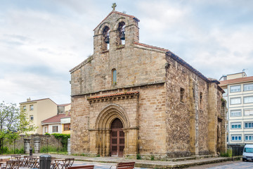 Fototapeta na wymiar View at the Sabugo Church in Aviles - Spain