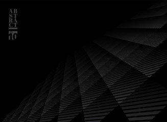 Abstract black and gray subtle lattice square pattern perspective background. Modern style trellis. Repeat geometric grid.
