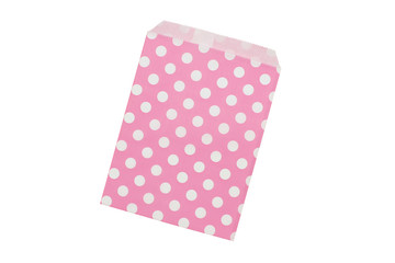 open paper envelopes pink polka dot