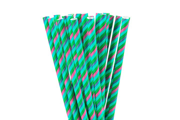 paper tubes turquoise