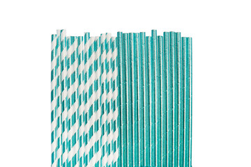 paper tubes turquoise colors