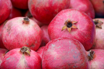 red apples on a white background