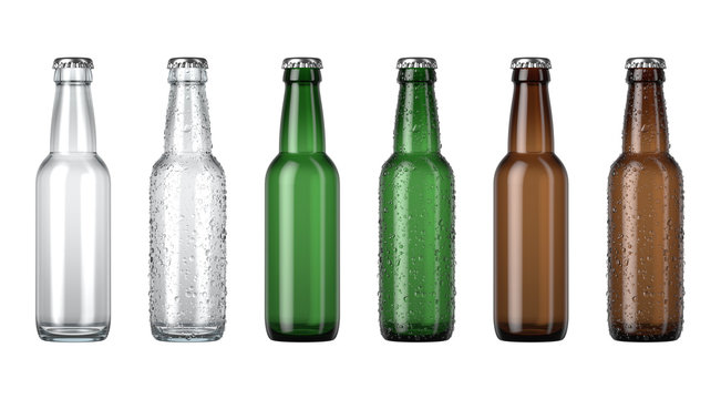 Empty Beer Bottle Color Range