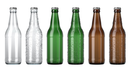 Empty Beer Bottle Color Range