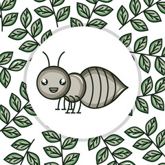 cute ant insect kawaii character