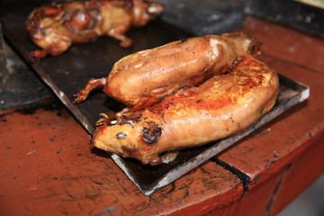 Gegrilltes Meerschweinchen in Peru