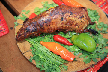 Gegrilltes Meerschweinchen in Peru