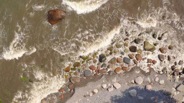 Aerial view of beautiful sea and coastline
