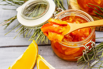 Orange fruit jam
