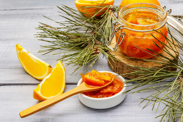 Orange fruit jam