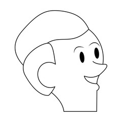 boy young child infancy cartoon in black and white