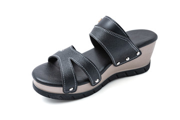 Women shoes isolated on white background. Beauty and fashion concept.