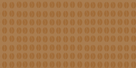 Vector seamless patternwith coffee beans.