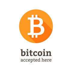 Bitcoin accepted here web banner