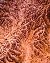 Aerial view of a desert, Tatacoa Desert in Colombia