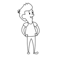 boy young child infancy cartoon in black and white