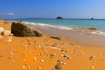 Idyllic tropical sand beach