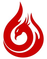 Phoenix fire flame icon