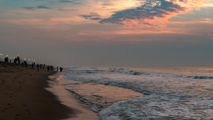 Obraz premium Sunrise at Puri beach.