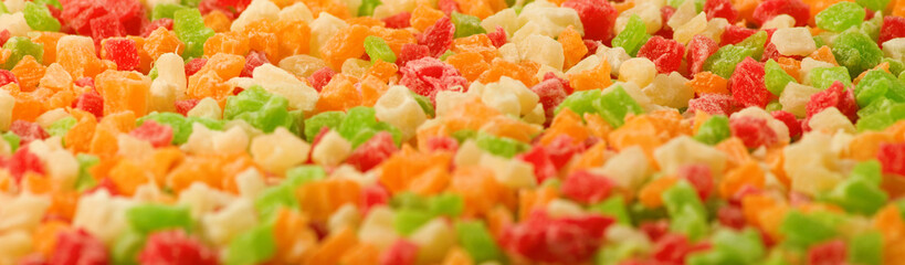 image of sweet multi-colored candied fruits