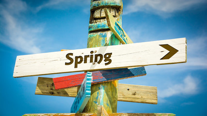 Street Sign to Spring