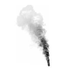 heavy mystery smoke isolated on white background - 3D illustration of smoke