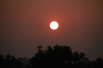 Obraz premium sunset in the mountains